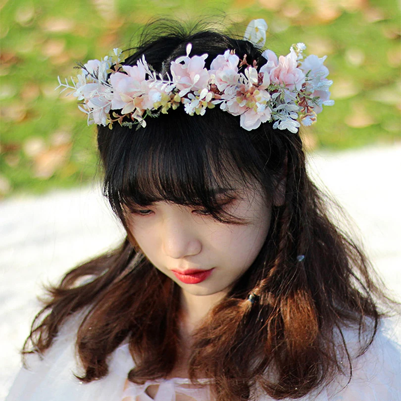 Wreath Headdress Fashion Bride Wedding Head Flower Rural Wedding Fabric Flower Wreath Hair Accessories Headwear головной убор
Wreath Headdress Fashion Bride Wedding Head Flower Rural Wedding Fabric Flower Wreath Hair Accessories Headwear головной убор