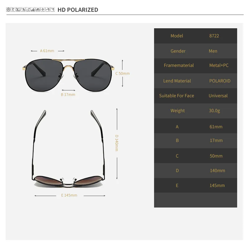 VIAHDA NEW Pilot Polarized Sunglasses Men Vintage Brand High Quality Fashion Sun Glasses For Driving Fishing
VIAHDA NEW Pilot Polarized Sunglasses Men Vintage Brand High Quality Fashion Sun Glasses For Driving Fishing
