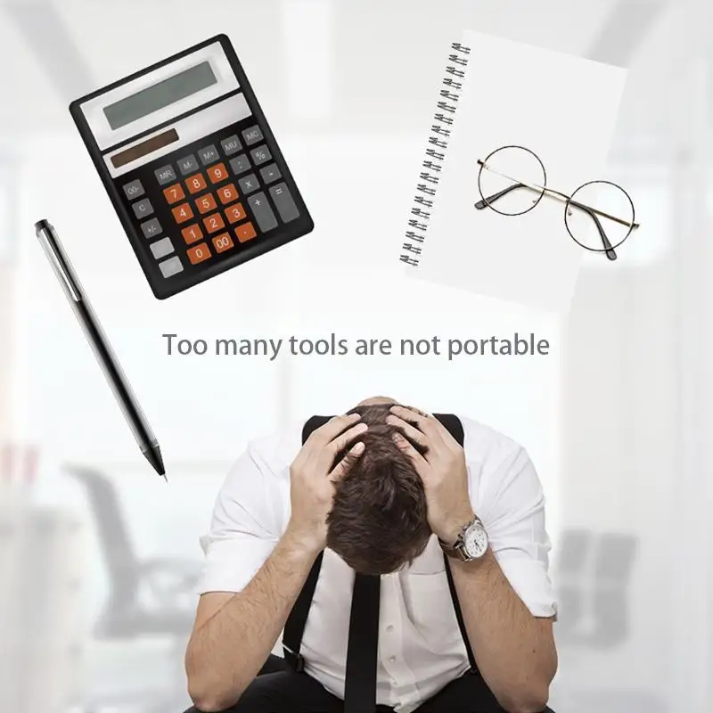 New Foldable Calculator & 6 Inch LCD Writing Tablet Digital Drawing Pad Digits Display with Stylus Pen Erase Button Lock Functio 
New Foldable Calculator & 6 Inch LCD Writing Tablet Digital Drawing Pad Digits Display with Stylus Pen Erase Button Lock Functio