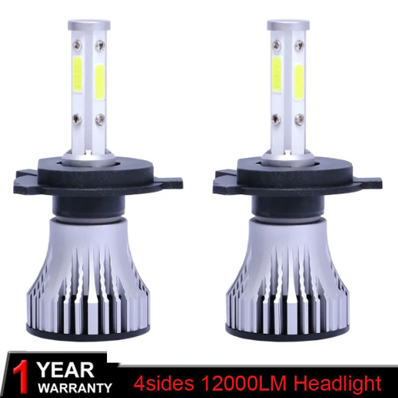 New 4side Super bright H7 LED H4 H11 H8 HB4 9006 9005 HB3 Car Headlight Bulb 12000LM 6000K High Low Beam car accessories Led h4
New 4side Super bright H7 LED H4 H11 H8 HB4 9006 9005 HB3 Car Headlight Bulb 12000LM 6000K High Low Beam car accessories Led h4