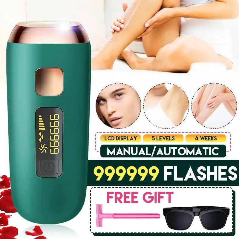 Flash IPL Laser Depilator Professional Permanent LCD Laser Hair Removal Women Painless Hair Remover Machine
Flash IPL Laser Depilator Professional Permanent LCD Laser Hair Removal Women Painless Hair Remover Machine