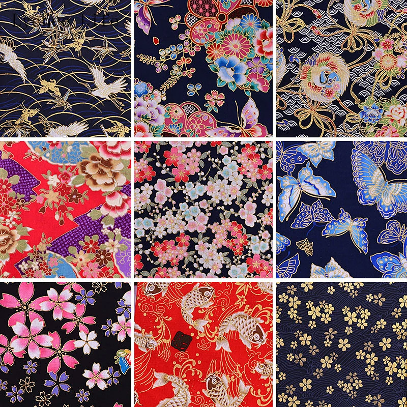 Japanese Butterfly Crane Printed Patchwork Fabric Black Red Cotton Cherry Blossom Bronzing Fabric Diy Sewing Crafts
Japanese Butterfly Crane Printed Patchwork Fabric Black Red Cotton Cherry Blossom Bronzing Fabric Diy Sewing Crafts