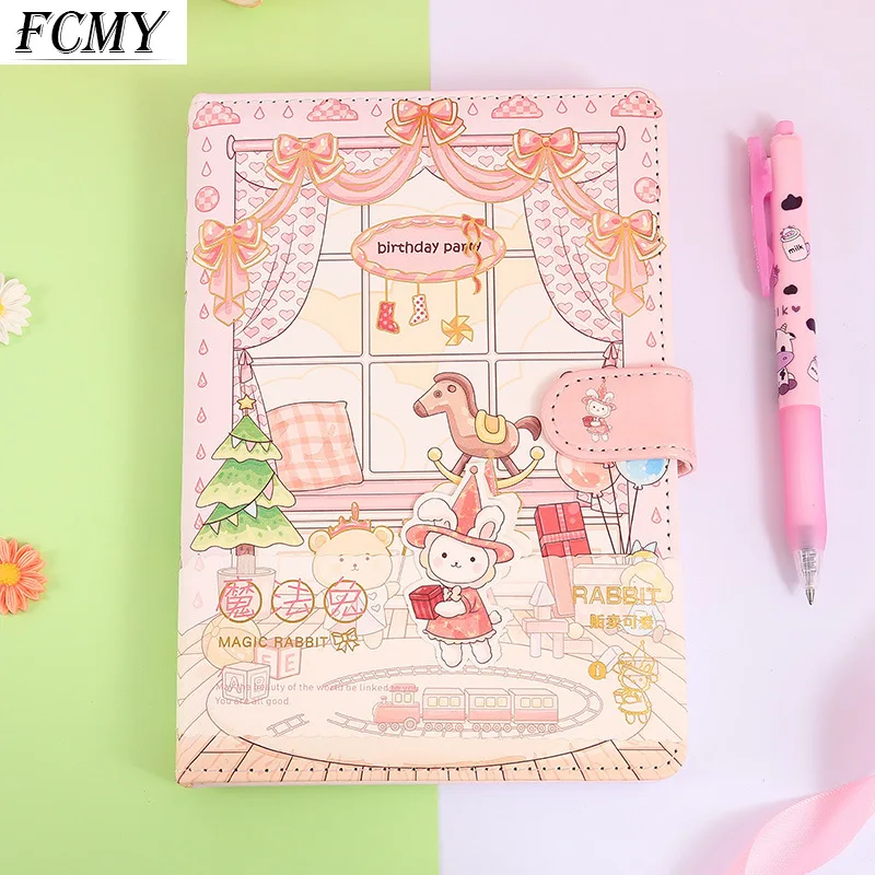 Diary Personalized Creative Color Page Illustration Cute Notebook Student Manual Ledger Notepad Diary Book Magnetic Buckle
Diary Personalized Creative Color Page Illustration Cute Notebook Student Manual Ledger Notepad Diary Book Magnetic Buckle