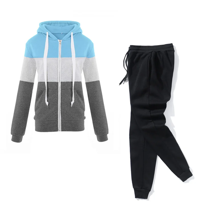 zipper Wholesale Leisure Sports Tops Hoodie+Pants 2 Two Piece Sets For Women's Clothing Stitching Comfortable Activitywear Suits
zipper Wholesale Leisure Sports Tops Hoodie+Pants 2 Two Piece Sets For Women's Clothing Stitching Comfortable Activitywear Suits