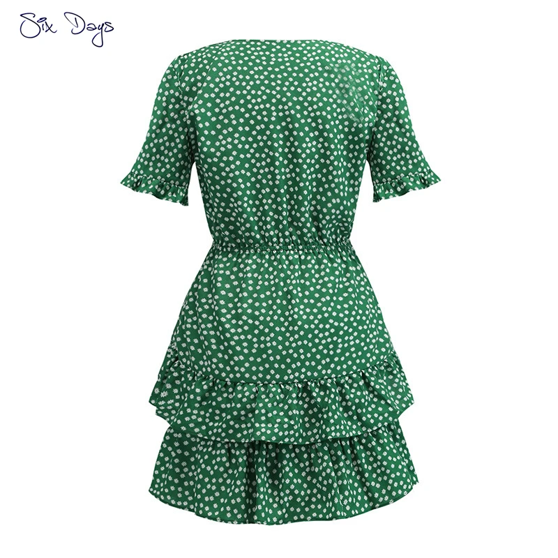 Elegant Women Dress Boho Floral Ruffle Short Mini Dress Summer Bowknot Sexy V-Neck Casual Party Holiday Dresses Female Vestidos
Elegant Women Dress Boho Floral Ruffle Short Mini Dress Summer Bowknot Sexy V-Neck Casual Party Holiday Dresses Female Vestidos