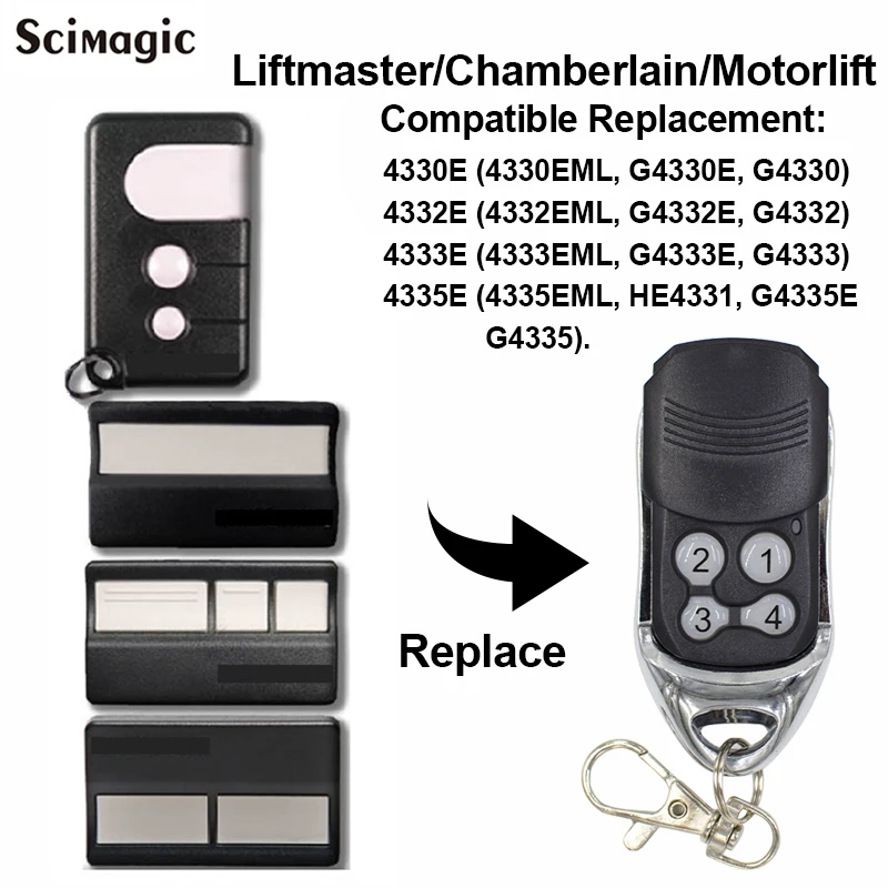 2 pcs Chamberlain Liftmaster 4410 4410E 4410E 4335E ML Replacement Remote,Liftmaster 4335E garage command 433.92mhz key fob
2 pcs Chamberlain Liftmaster 4410 4410E 4410E 4335E ML Replacement Remote,Liftmaster 4335E garage command 433.92mhz key fob