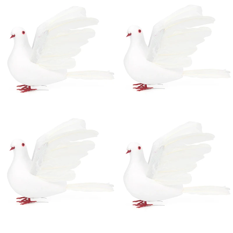Decorative Simulation Dove Artificial Foam Feather White Pigeon Bird Wedding Ornament Home Party Wedding Decoration 4PC
Decorative Simulation Dove Artificial Foam Feather White Pigeon Bird Wedding Ornament Home Party Wedding Decoration 4PC