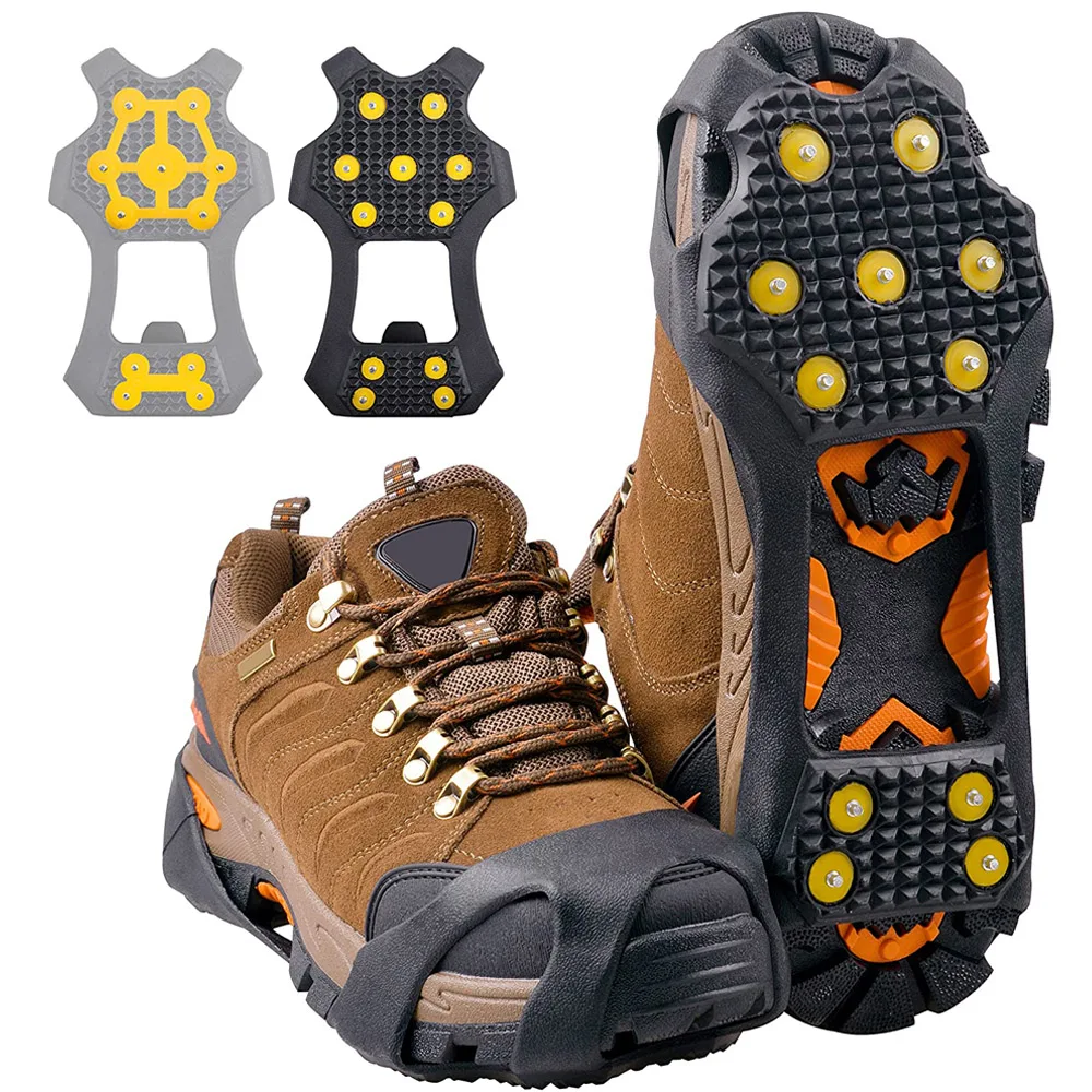 Ice Cleats for Shoes and Boots New 11 Teeth Snow Ice Grips Crampons for Men Women Kids Winter Climbing Anti Slip Shoes Cover
Ice Cleats for Shoes and Boots New 11 Teeth Snow Ice Grips Crampons for Men Women Kids Winter Climbing Anti Slip Shoes Cover
