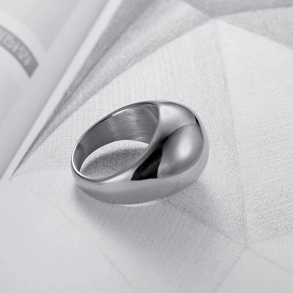Megin D Hot Sale New Simple Personality Smooth Dome Titanium Steel Women's Rings for Mother Friend Lover Fashion Gift Jewelry
Megin D Hot Sale New Simple Personality Smooth Dome Titanium Steel Women's Rings for Mother Friend Lover Fashion Gift Jewelry