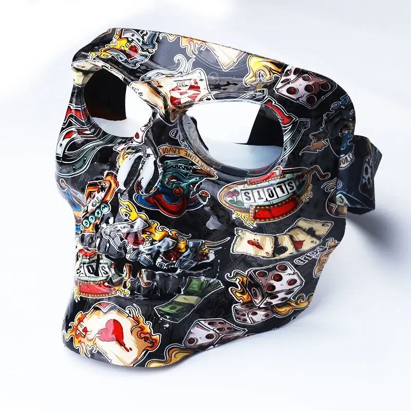 New Cosplay Mask Windproof Goggles Realistic Personality Cool Motorcycle Face Goggles Racing Protective Gear Costumes Eyewear
New Cosplay Mask Windproof Goggles Realistic Personality Cool Motorcycle Face Goggles Racing Protective Gear Costumes Eyewear