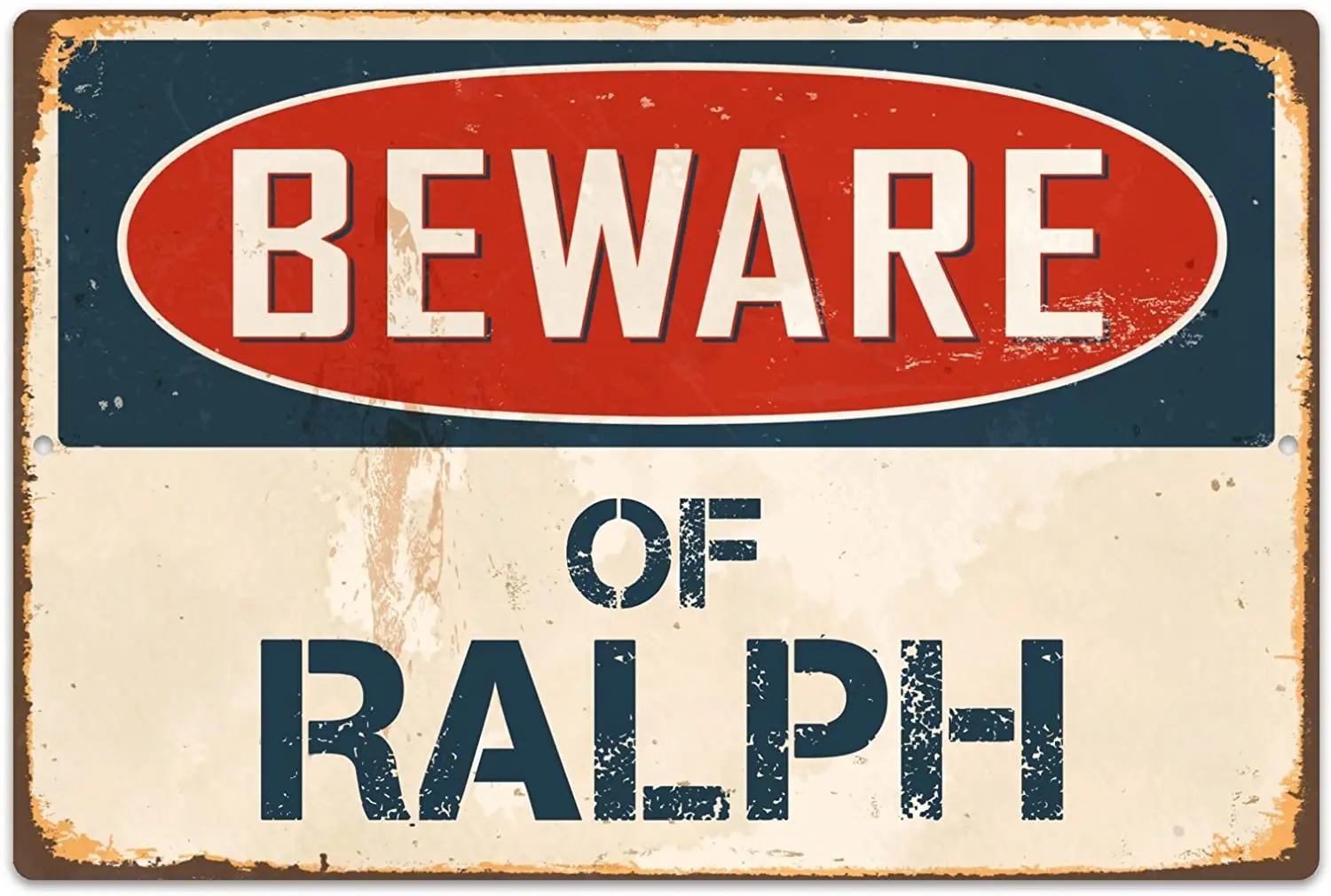 StickerPirate Остерегайтесь Ральфа 8x12 винтажный алюминиевый Ретро металлический знак VS721
StickerPirate Остерегайтесь Ральфа 8x12 винтажный алюминиевый Ретро металлический знак VS721