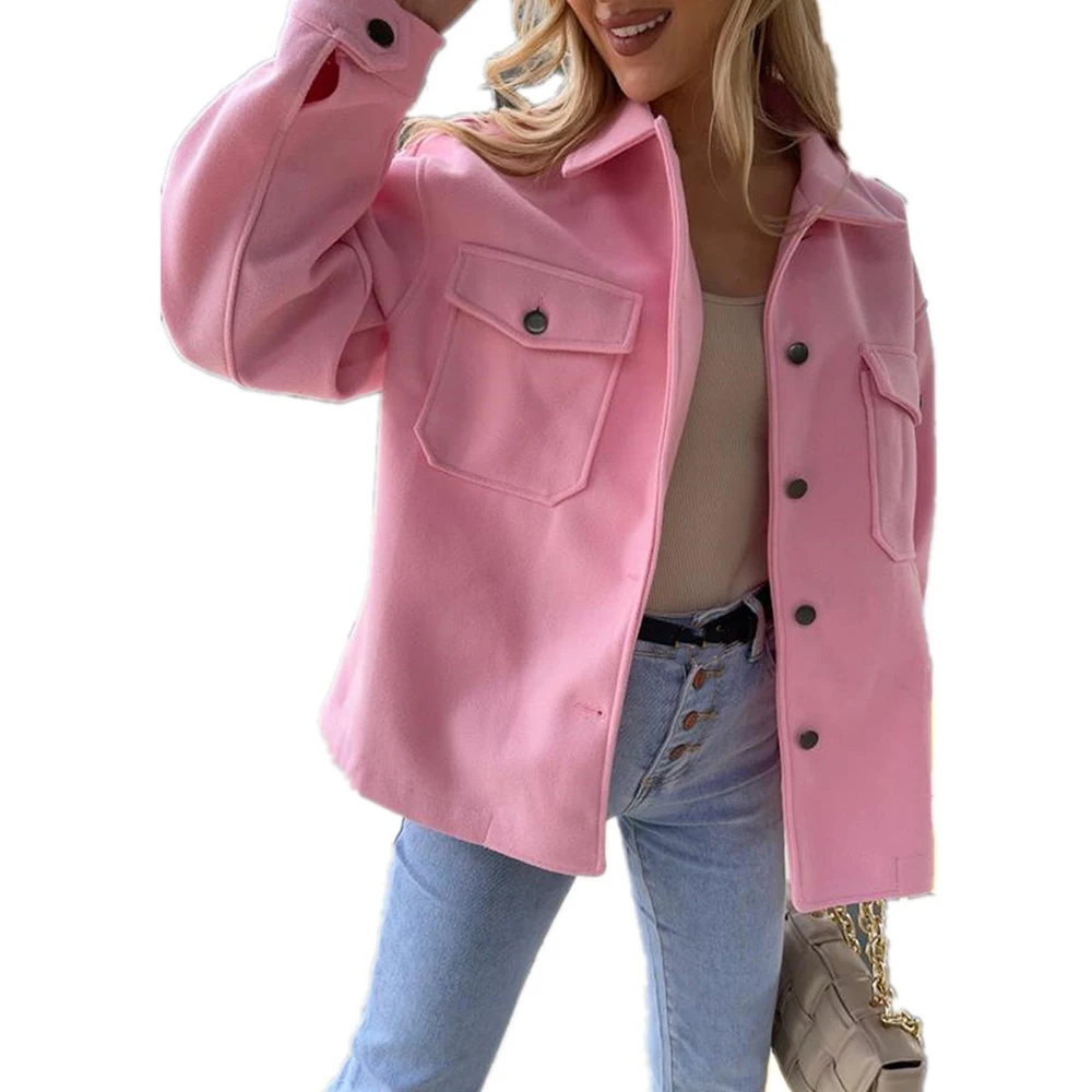 Streetwear Women Buttons Down Korean Coat Casual Loose Long Sleeve Jacket Solid Top Pocket Outerwear Fashion Clothes Autumn
Streetwear Women Buttons Down Korean Coat Casual Loose Long Sleeve Jacket Solid Top Pocket Outerwear Fashion Clothes Autumn