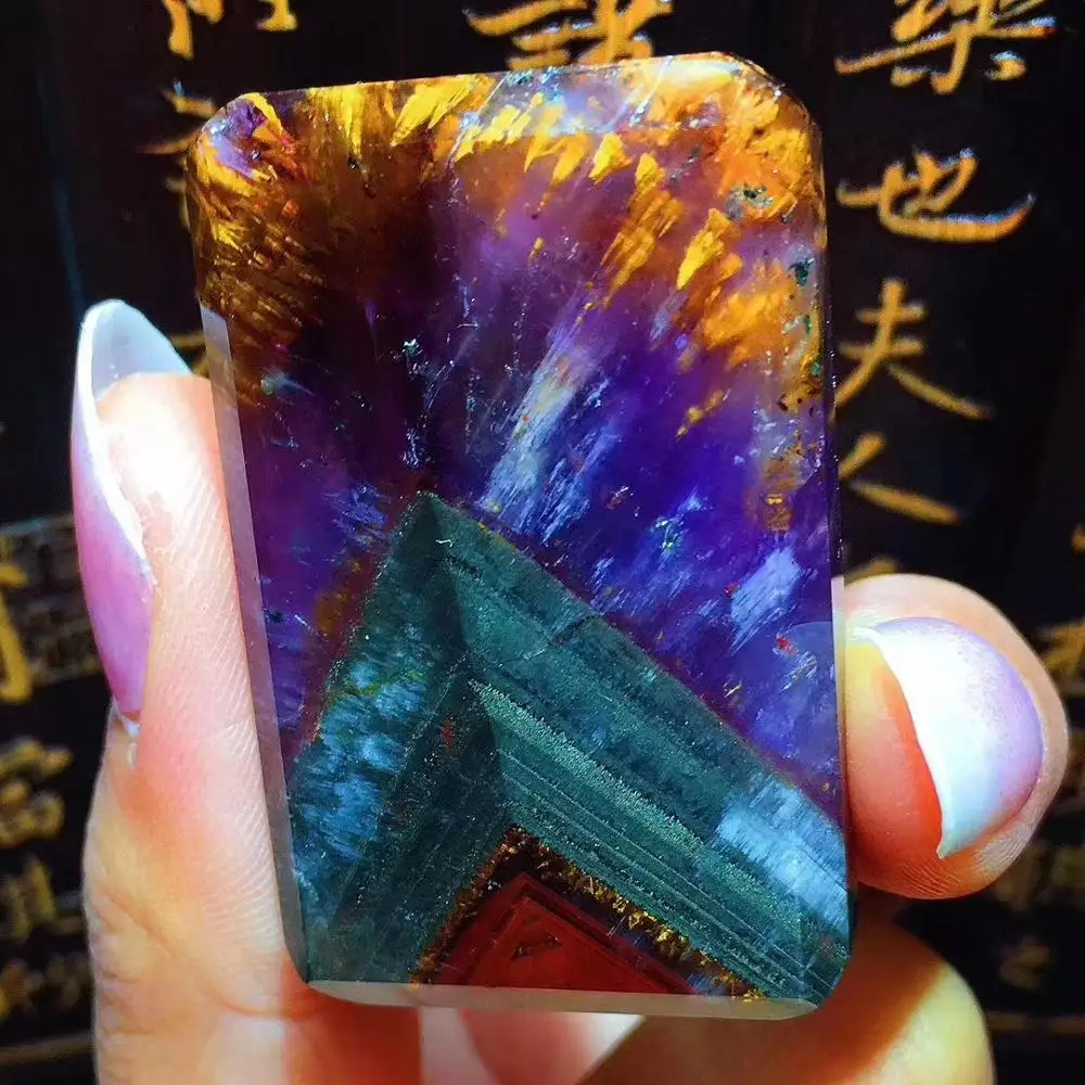 Certificate Natural Cacoxenite Auralite 23 Purple Red Pendant 41x26x7.4mm Gold Rutilated Rectangle Women Men Rare Stone AAAAAA
Certificate Natural Cacoxenite Auralite 23 Purple Red Pendant 41x26x7.4mm Gold Rutilated Rectangle Women Men Rare Stone AAAAAA