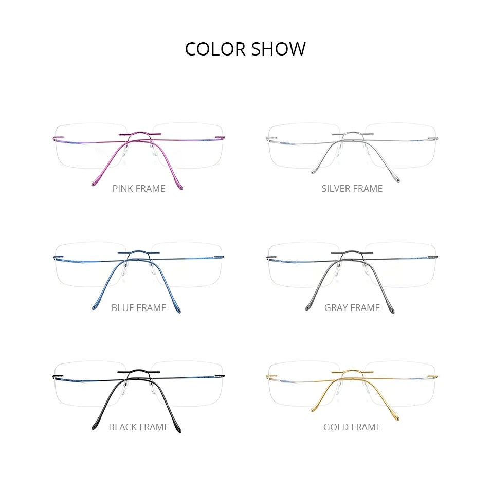 B-Titanium Rimless Reading Glasses Vintage Women Optical Eyewear Ultralight Computer Prescription Eyeglasses Frames for Men
B-Titanium Rimless Reading Glasses Vintage Women Optical Eyewear Ultralight Computer Prescription Eyeglasses Frames for Men