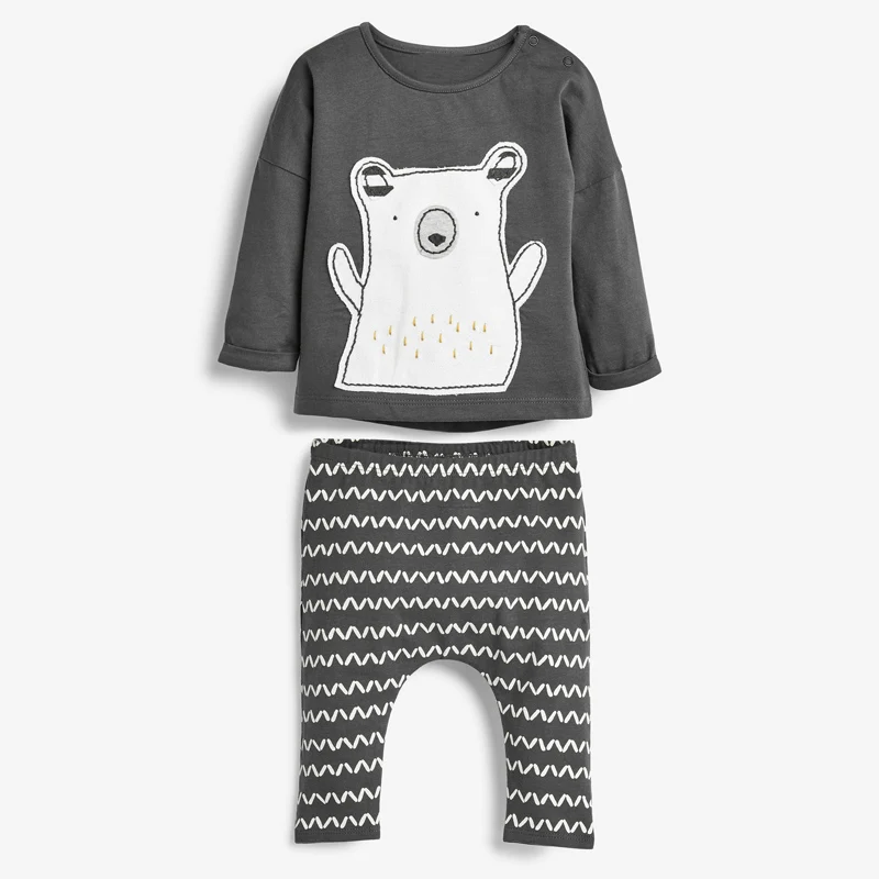 Melario/комплект одежды для малышей Весенне осенняя одежда с рисунком новорожденных