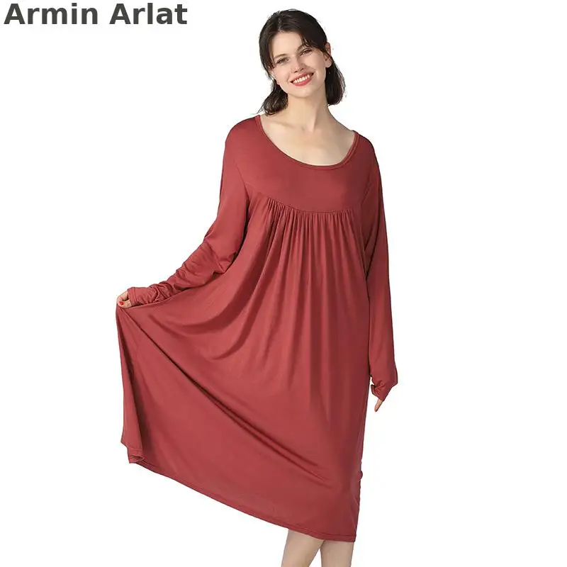Women Night Gowns Solid Lingerie De Nuit Femme Sleep Shirt Loose Nightdress Summer Sleepwear Sexy Night Dress Plus Size 7XL
Women Night Gowns Solid Lingerie De Nuit Femme Sleep Shirt Loose Nightdress Summer Sleepwear Sexy Night Dress Plus Size 7XL