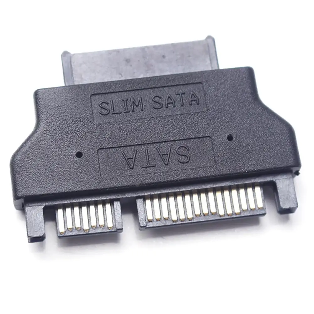 

Slimline SATA Adapter Serial ATA 7+15 22pin Male to Slim 7+6 13pin Female Adapter for Desktop Laptop HDD CD-ROM Hard Disk Drive