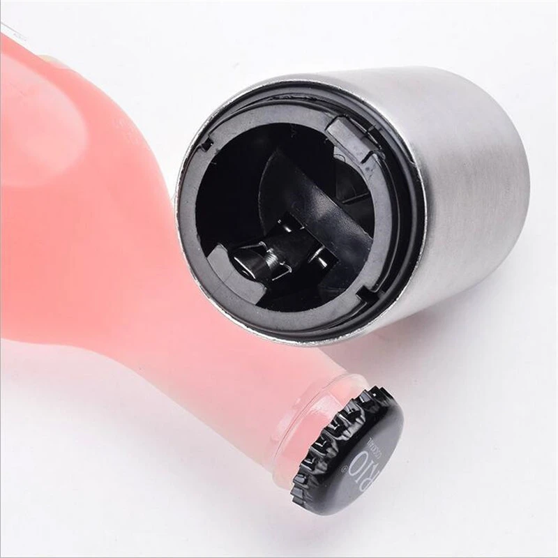Press Automatic Stainless Steel Beer Bottle Opener Magnet Juice Drinking Lid Opener Kitchen Gadgets Cooking Bar Tools
Press Automatic Stainless Steel Beer Bottle Opener Magnet Juice Drinking Lid Opener Kitchen Gadgets Cooking Bar Tools
