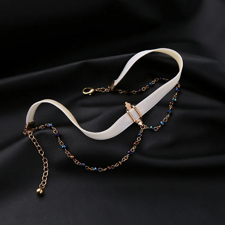 New Fashion Double Layer Velvet Collar Chokers Femme Trendy Simple Beaded Chain Collares Necklaces For Women Jewelry Collier
New Fashion Double Layer Velvet Collar Chokers Femme Trendy Simple Beaded Chain Collares Necklaces For Women Jewelry Collier