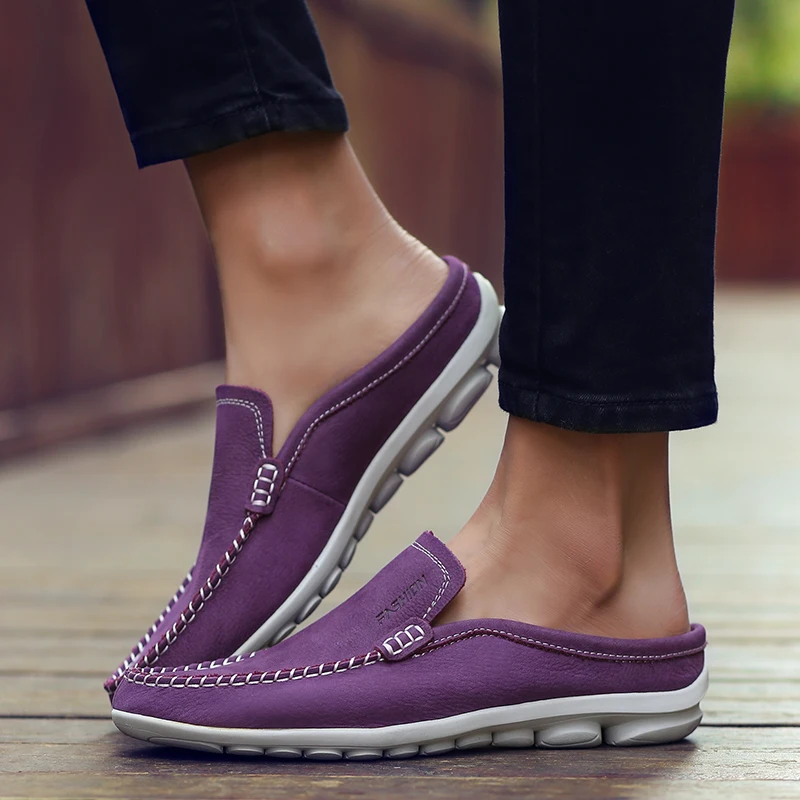 Hot Sale Men Youth Casual Shoes Purple Brown Half slippers for Man Fashion Flats Shoe Mens Half Drag Men Slip On Casual Sneakers
Hot Sale Men Youth Casual Shoes Purple Brown Half slippers for Man Fashion Flats Shoe Mens Half Drag Men Slip On Casual Sneakers