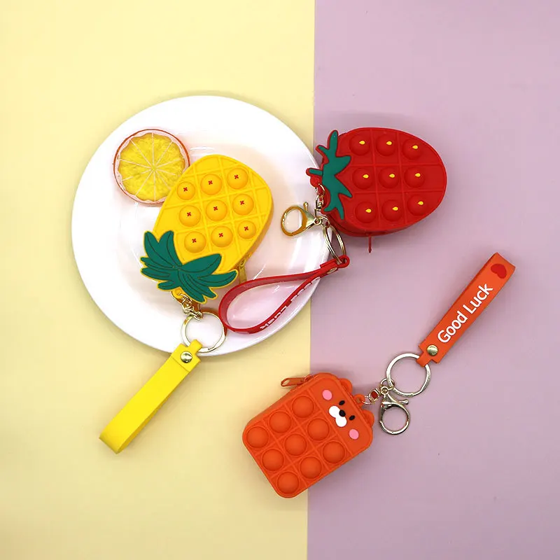 Relax The New Toy Decompression Squeeze Compression Resistant Soft Children's Gift Fruit Cartoon Cute Coin Purse Keychain
Relax The New Toy Decompression Squeeze Compression Resistant Soft Children's Gift Fruit Cartoon Cute Coin Purse Keychain