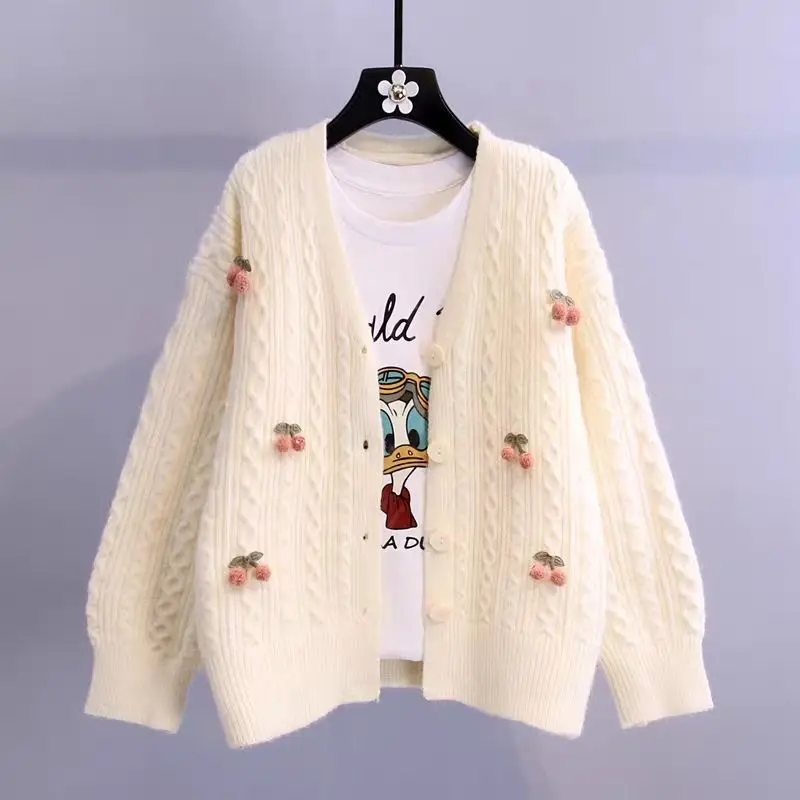 Cardigan sweater women's blouse 2022 fall/winter fashion new temperament Korean loose western style knitted long-sleeved blouse
Cardigan sweater women's blouse 2022 fall/winter fashion new temperament Korean loose western style knitted long-sleeved blouse