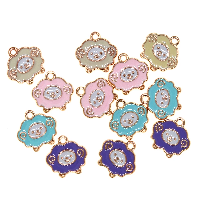Cute Light color series Animal sheep Enamel Charms 13*14mm Pendant For DIY Jewelry Earrings Bracelets Necklace Finding New
Cute Light color series Animal sheep Enamel Charms 13*14mm Pendant For DIY Jewelry Earrings Bracelets Necklace Finding New