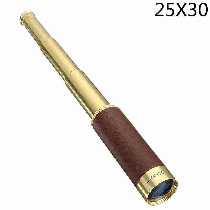 High power 25X30 Pirate Monocular Professional Vision Monocular Telescope Astronomical Eyepiece Spyglass with Free leather bag
High power 25X30 Pirate Monocular Professional Vision Monocular Telescope Astronomical Eyepiece Spyglass with Free leather bag
