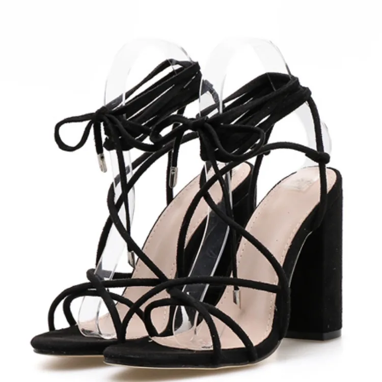 Spring and summer fashion cut out thin belt high heel sandals thick heel sexy women's shoes
Spring and summer fashion cut out thin belt high heel sandals thick heel sexy women's shoes