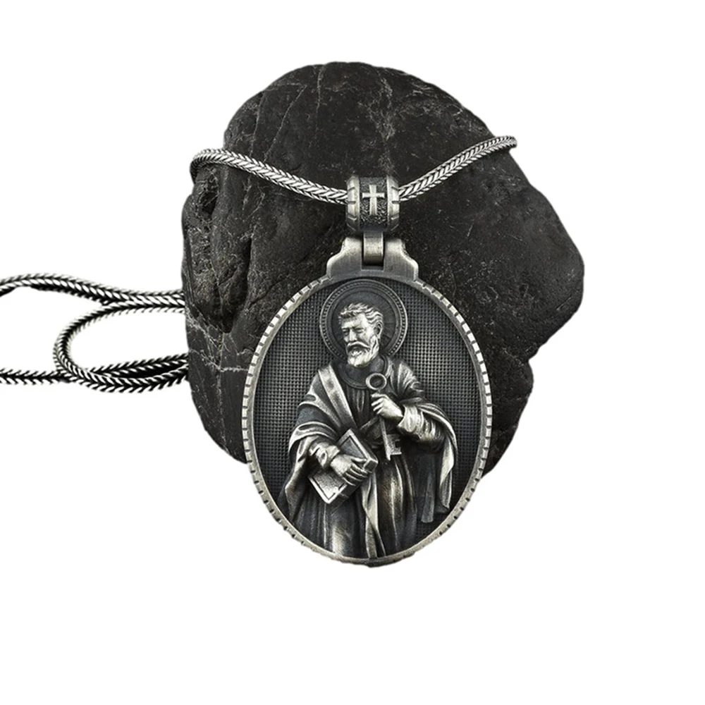 Vintage Catholic Pendant Christian Men's Necklace European and American Style Men's Religious Necklace
Vintage Catholic Pendant Christian Men's Necklace European and American Style Men's Religious Necklace