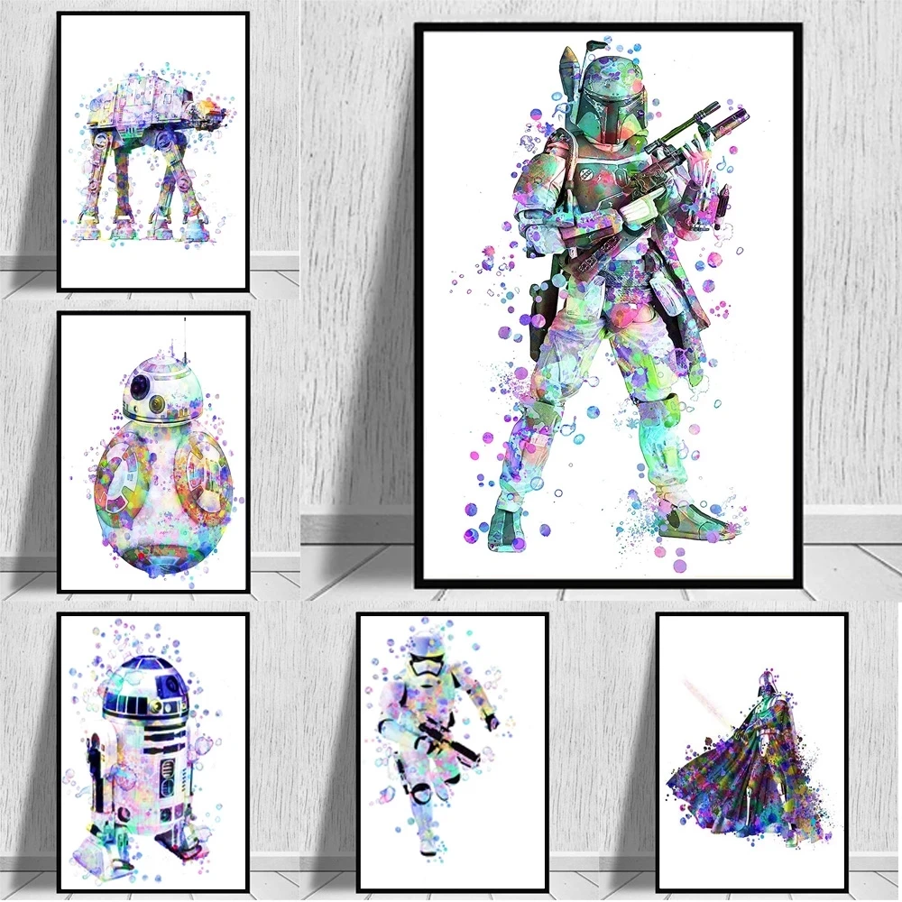 Home Decorative Star Wars Canvas HD Bubble Darth Vader Print Watercolour Paintings Modular Pictures Wall Poster Artwork No Frame 
Home Decorative Star Wars Canvas HD Bubble Darth Vader Print Watercolour Paintings Modular Pictures Wall Poster Artwork No Frame