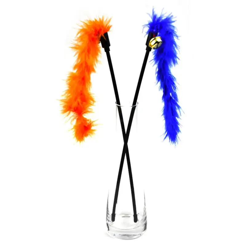 Random Color Funny Cat Stick Toys Colorful Turkey Feathers Tease Cat Stick Interactive Pet Toys For Cat Playing Toy Pet Supplies
Random Color Funny Cat Stick Toys Colorful Turkey Feathers Tease Cat Stick Interactive Pet Toys For Cat Playing Toy Pet Supplies