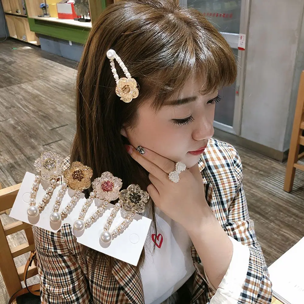 Fashion Pearl Hair Clip Women Elegant Crystal Flower Snap Barrette Stick Hairpin Hair Styling Accessories
Fashion Pearl Hair Clip Women Elegant Crystal Flower Snap Barrette Stick Hairpin Hair Styling Accessories