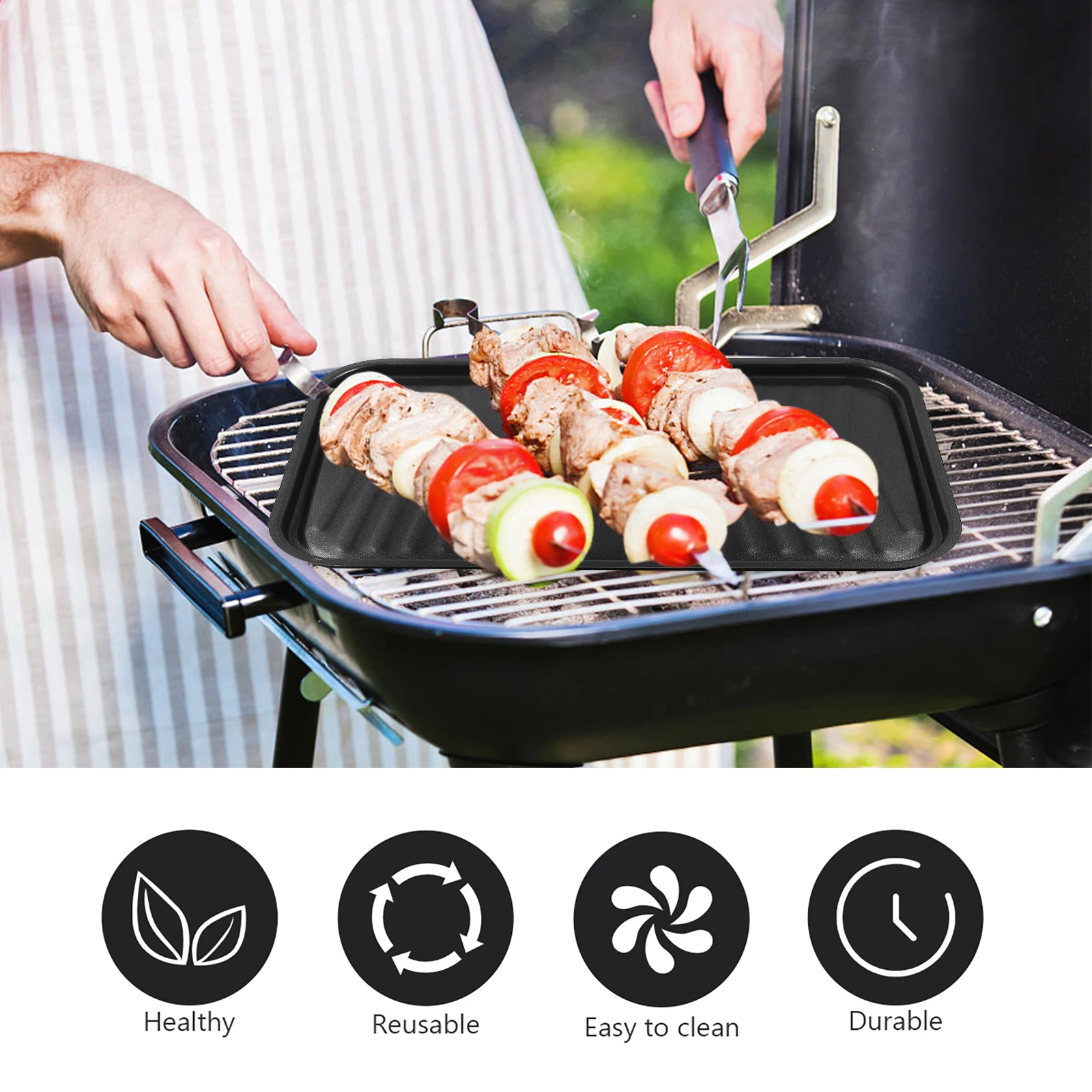 Barbecue Frying Grill Pan Non-Stick Grill Cookware BBQ Tray Barbecue Plate
Barbecue Frying Grill Pan Non-Stick Grill Cookware BBQ Tray Barbecue Plate