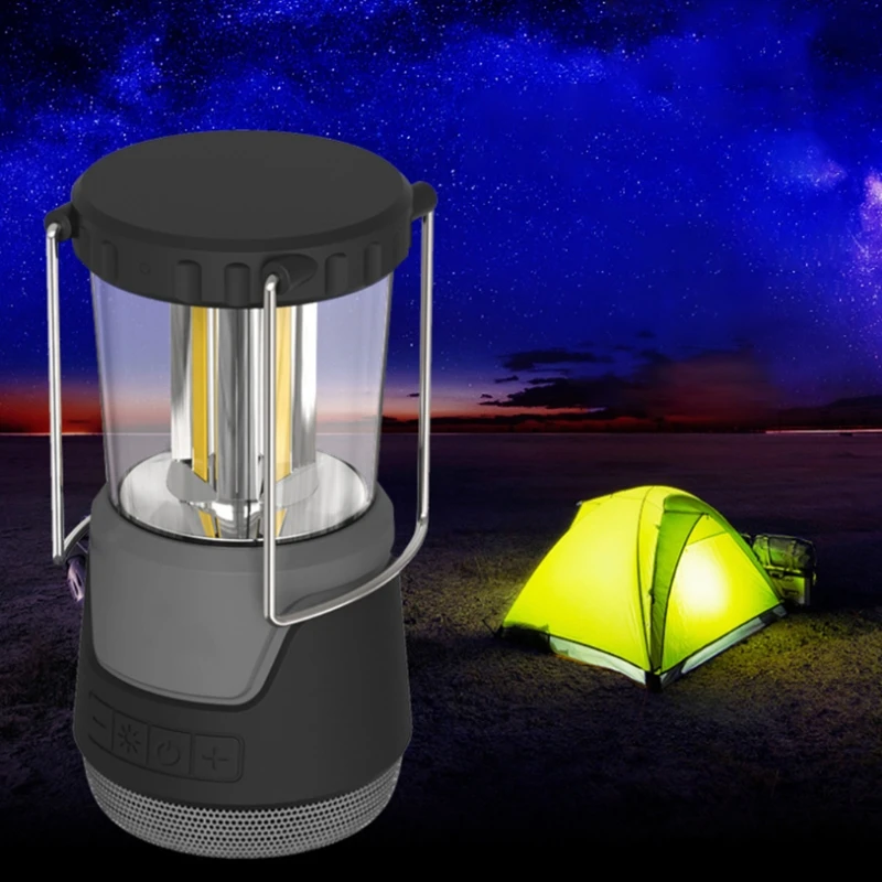 Portbale Camping Light with Bluetooth-compatible Speaker Outdoor LED Lighting Lamp Wireless Charging Camping Light 
Portbale Camping Light with Bluetooth-compatible Speaker Outdoor LED Lighting Lamp Wireless Charging Camping Light