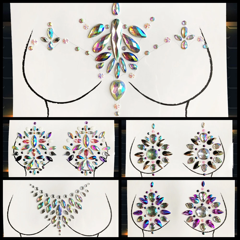 Tribal Wind Chest Sharp Gem Decoration Nipple Glitter Crystal Paste Breast Diamond Sticker For Woman Jewels Ornament For Gueen
Tribal Wind Chest Sharp Gem Decoration Nipple Glitter Crystal Paste Breast Diamond Sticker For Woman Jewels Ornament For Gueen