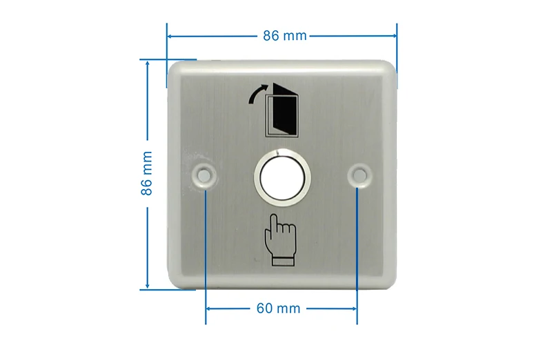1 Free Shipping 86*86mm Stainless Steel Door Exit Button for Access Control Push Release Switch Panel
1 Free Shipping 86*86mm Stainless Steel Door Exit Button for Access Control Push Release Switch Panel