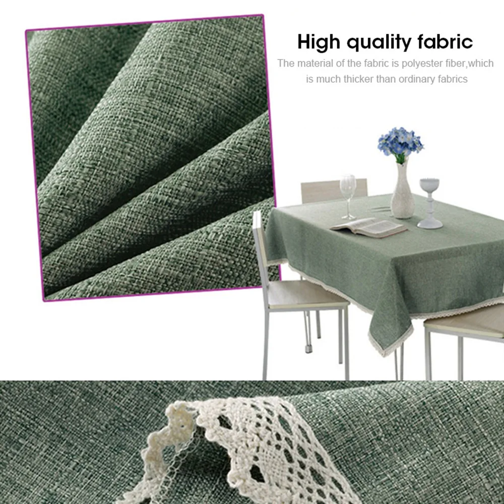 Solid Tablecloth Decorative Imitation Linen Lace Table Cover Rectangular Table Cloth Wedding Banquet Dinner Home Hotel Textile
Solid Tablecloth Decorative Imitation Linen Lace Table Cover Rectangular Table Cloth Wedding Banquet Dinner Home Hotel Textile