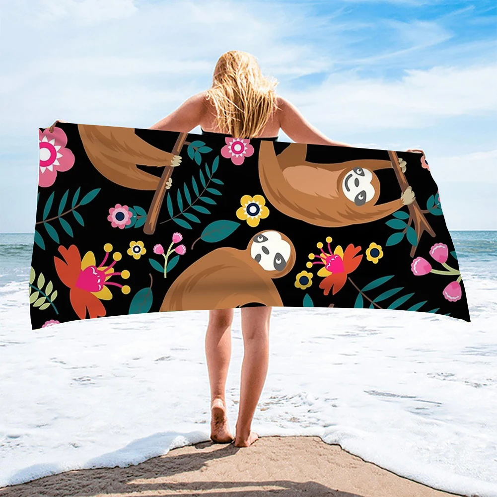 PHAYON Cartoon Sloth Print Beach Towel Quick-dry Microfiber Bath Towel Cushion Soft Large Yoga Mat Portable Sport Swimming Towel
PHAYON Cartoon Sloth Print Beach Towel Quick-dry Microfiber Bath Towel Cushion Soft Large Yoga Mat Portable Sport Swimming Towel