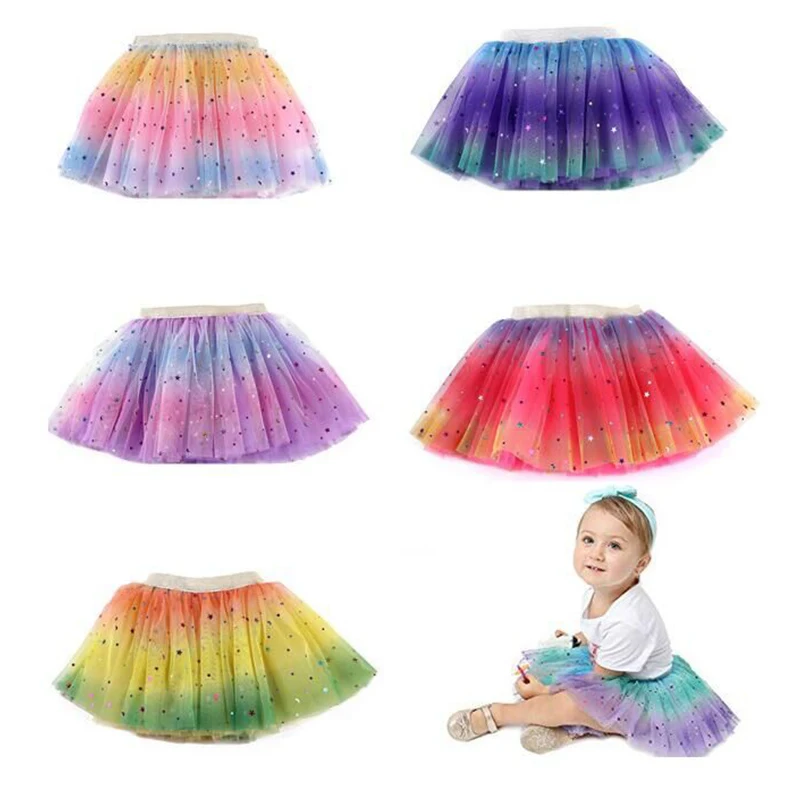 Mesh Princess Dress European American Children'S Clothing Show Dress Children'S Tulle Five-Pointed Star Rainbow Dress
Mesh Princess Dress European American Children'S Clothing Show Dress Children'S Tulle Five-Pointed Star Rainbow Dress