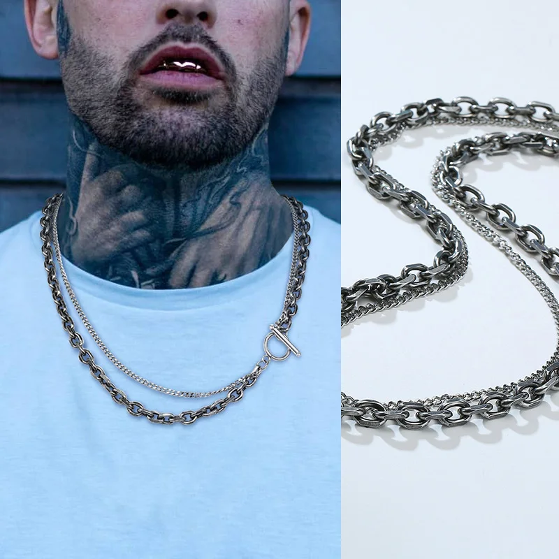 Men Oxidized Oval Cable Chain Necklace In Stainless Steel Layer Stacking Necklaces Elegantly Refined For Timelessness
Men Oxidized Oval Cable Chain Necklace In Stainless Steel Layer Stacking Necklaces Elegantly Refined For Timelessness