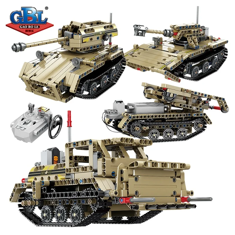 KAZI Remote Control Toys Tank Model Building Blocks RC Car Technic Bricks Toy Adult building bricks kits Compatible with Lego
KAZI Remote Control Toys Tank Model Building Blocks RC Car Technic Bricks Toy Adult building bricks kits Compatible with Lego
