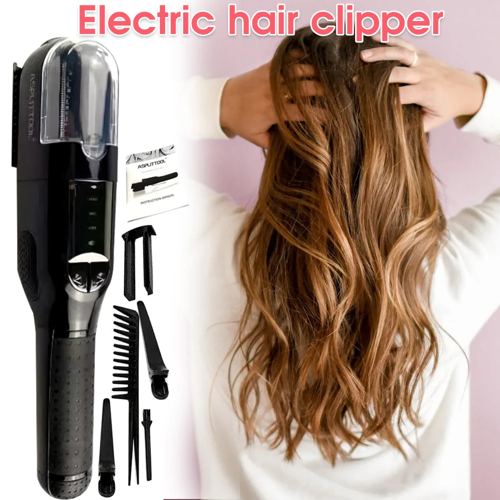 Hair Split Trimmer 2021 New USB Charging Professional Cutter Smooth End Cutting Clipper Beauty Set Bag Product Dual 1/4&quot1/8 | Бытовая
