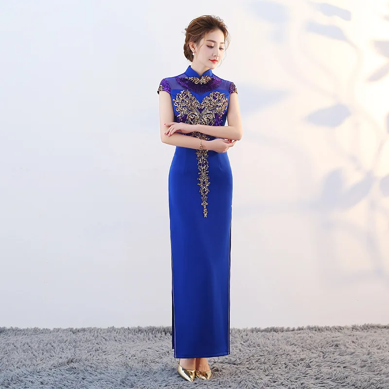 XS-3XL изысканный женский с аппликацией из блесток, отделка Qipao сексуальное обтягивающее элегантное платье в китайском стиле длинное платье т...
XS-3XL изысканный женский с аппликацией из блесток, отделка Qipao сексуальное обтягивающее элегантное платье в китайском стиле длинное платье т...