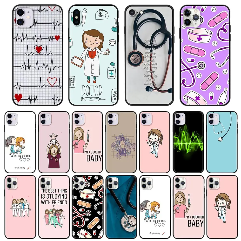 TPU Soft Phone Case for iPhone 12 Mini 11 Pro Max 7 8 XR X XS MAX 6 6S 7 8 Plus SE 2020 Shell Capa Nurse Medical Medicine Cover
TPU Soft Phone Case for iPhone 12 Mini 11 Pro Max 7 8 XR X XS MAX 6 6S 7 8 Plus SE 2020 Shell Capa Nurse Medical Medicine Cover