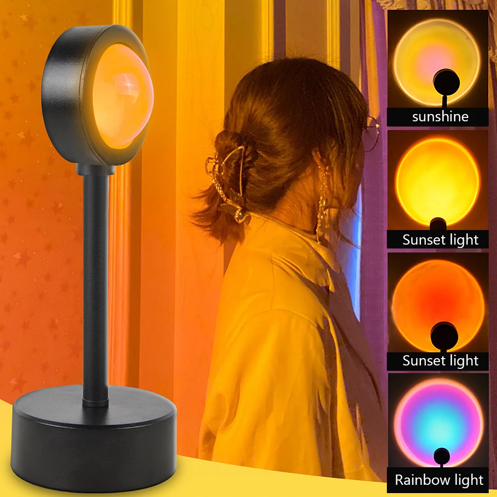 Sunset Lamp Sunset Projector Mood Light Living Room Bedroom Night Light Room Decor Bar Atmosphere Photography Background
Sunset Lamp Sunset Projector Mood Light Living Room Bedroom Night Light Room Decor Bar Atmosphere Photography Background