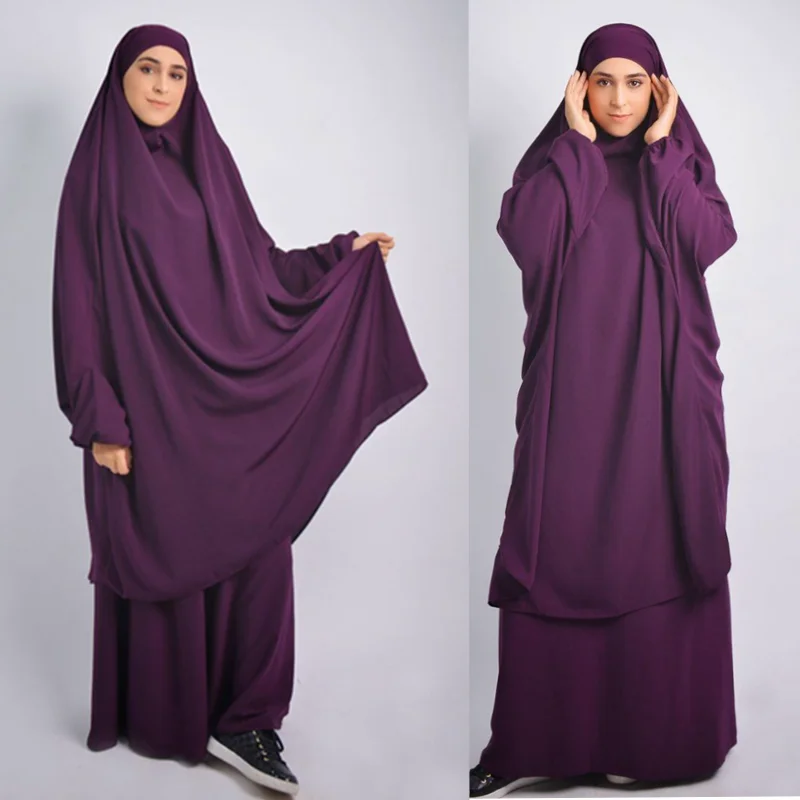 

Рамадан мусульманский женский хиджаб платье молитва одежда с капюшоном длинный химар джилбаб абайя полное покрытие Djellaba платье ЕИД исламс...