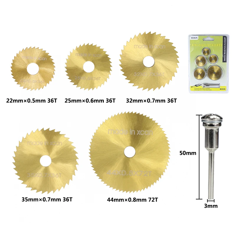 Набор лезвий для мини циркулярной пилы XCAN вращающиеся инструменты с титановым