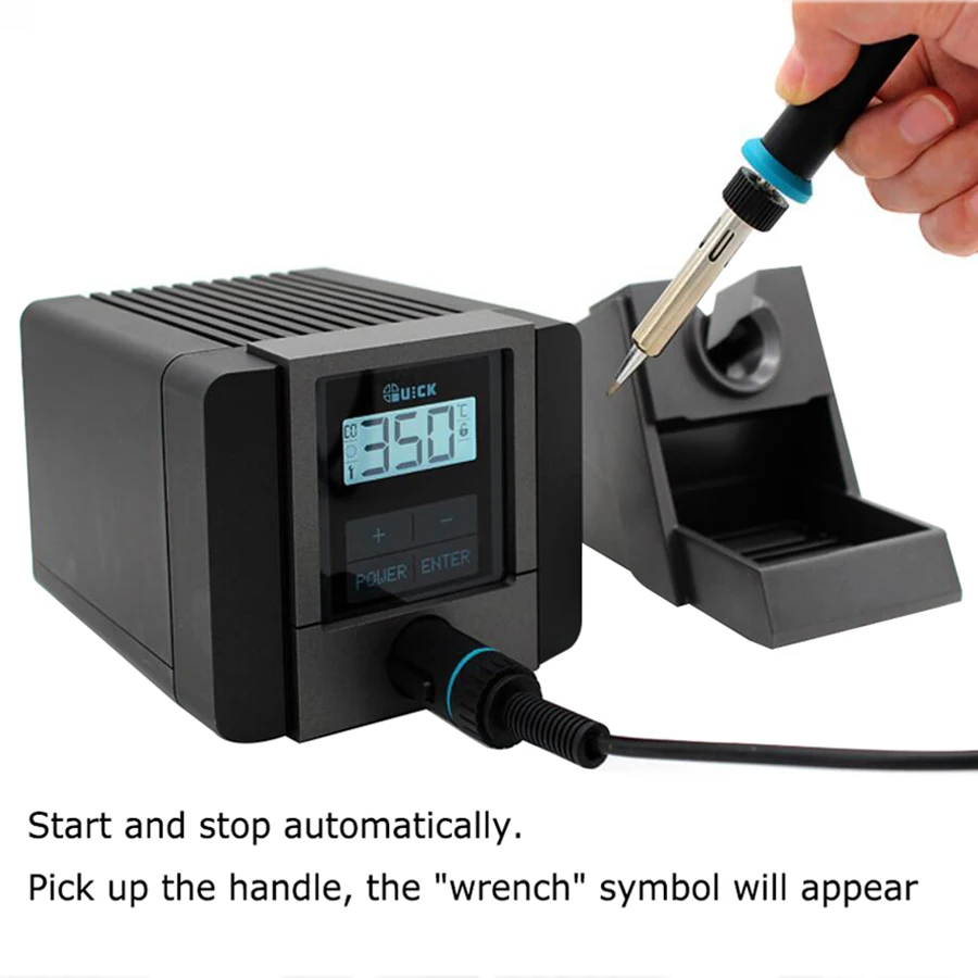 TS1100 soldering station LCD digital display intelligent lead-free temperature adjustment anti-static soldering iron 90W 
TS1100 soldering station LCD digital display intelligent lead-free temperature adjustment anti-static soldering iron 90W