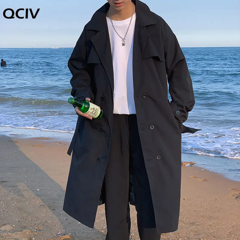 Korean Style Trench Coat Men's Fashion Casual Oversize Long Coat Men Streetwear Loose Windbreaker Jacket Mens Overcoat M-2XL
Korean Style Trench Coat Men's Fashion Casual Oversize Long Coat Men Streetwear Loose Windbreaker Jacket Mens Overcoat M-2XL